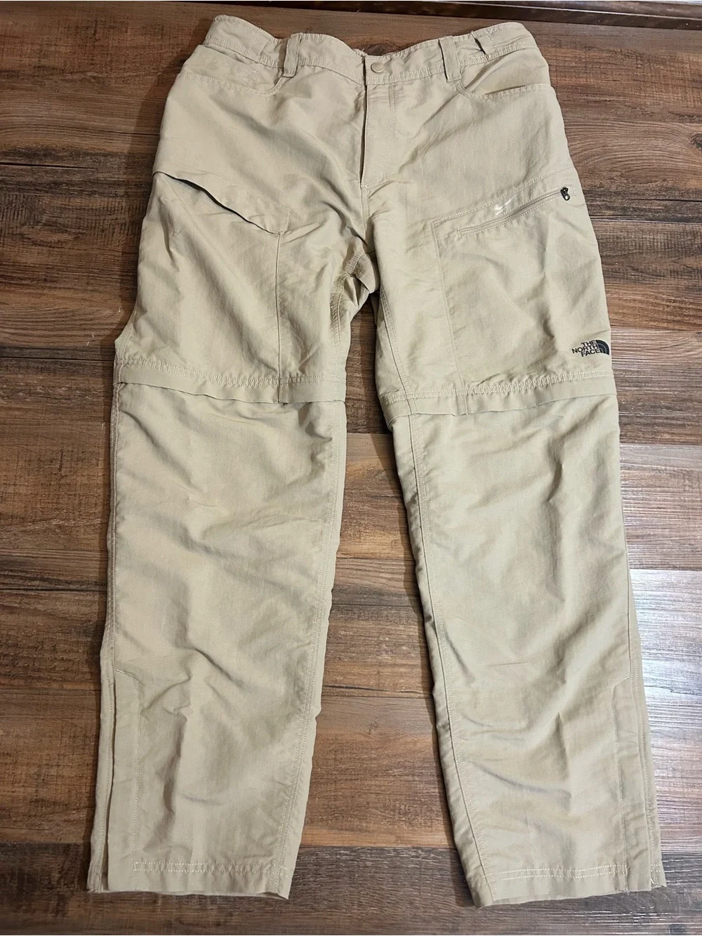 The North Face Convertible Hiking Pants Mens Large Tan  Zip Off Cargo